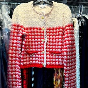 JCREW Red/Cream size M NWT